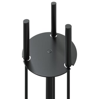 4-delige openhaardgereedschapset 22x59 cm staal 7