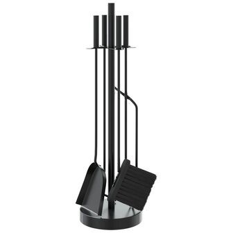 5-delige openhaardgereedschapset 18x66 cm staal 2