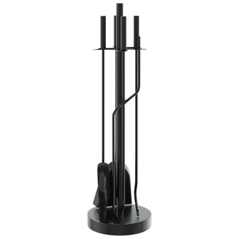 5-delige openhaardgereedschapset 18x66 cm staal 6