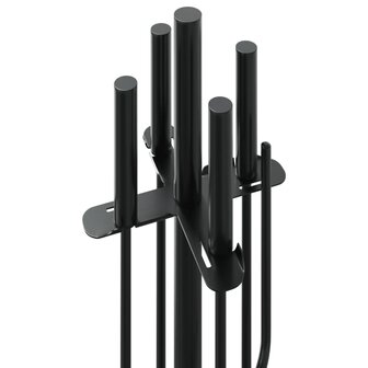 5-delige openhaardgereedschapset 18x66 cm staal 7