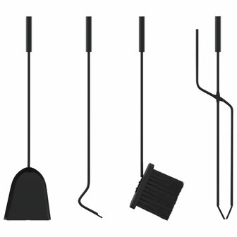 5-delige openhaardgereedschapset 18x66 cm staal 9