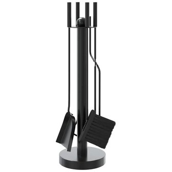 5-delige openhaardgereedschapset 18x56 cm staal 2