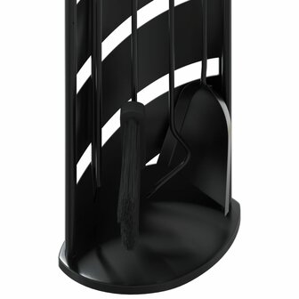 5-delige openhaardgereedschapset 23x15x66 cm staal 8