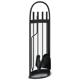 5-delige openhaardgereedschapset 23x15x66 cm staal 2