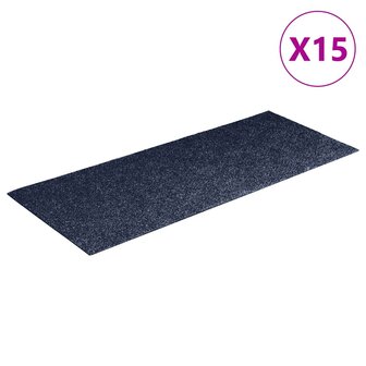 Trapmatten Zelfklevend 15 stuks 60x25 cm Grijs Blauw Rechthoekig 2