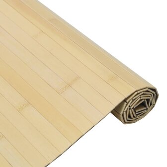 Vloerkleed rechthoekig 70x400 cm bamboe lichtnaturel 4