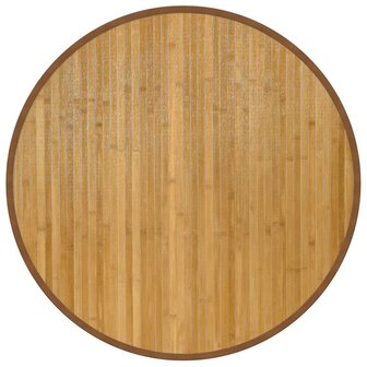Vloerkleed rond 80 cm bamboe naturel 2
