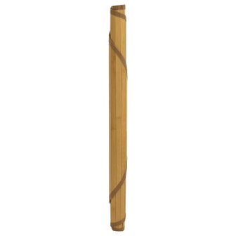 Vloerkleed rond 80 cm bamboe naturel 3