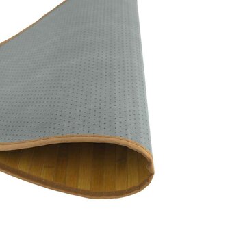 Vloerkleed rond 80 cm bamboe naturel 5