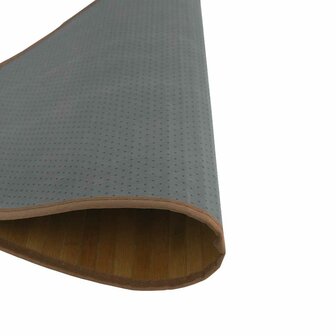 Vloerkleed rond 80 cm bamboe bruin 5