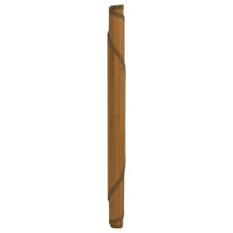 Vloerkleed rond 100 cm bamboe bruin 3