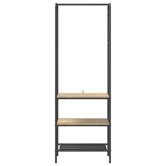 Kledingrek met plank Sonoma Eiken 60 x 30 x 171 cm Bewerkt hout 5