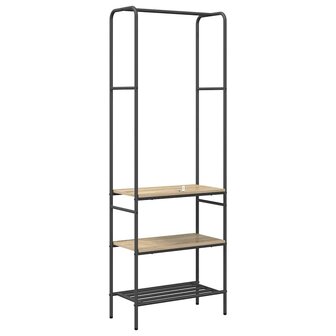 Kledingrek met plank Sonoma Eiken 60 x 30 x 171 cm Bewerkt hout 7