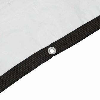 Doorzichtig zeildoek met zeilringen 1x2 m polyethyleen 9