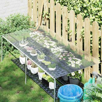 Doorzichtig zeildoek met zeilringen 1x2 m PVC 3