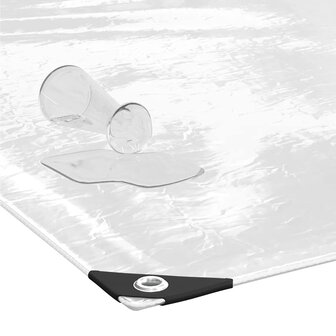 Doorzichtig zeildoek met zeilringen 1x4 m PVC 5