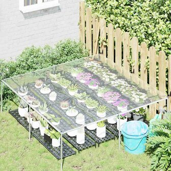 Doorzichtig afdekzeil met ogen 2x2 m PVC 3