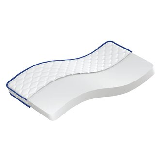 Traagschuimmatras 90x190x17 cm Zacht wit 2