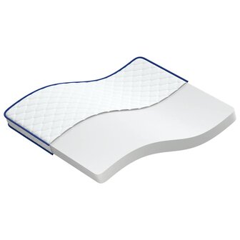 Traagschuimmatras 140x190x17 cm Zacht wit 2