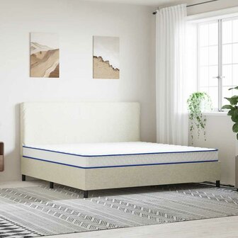 Traagschuimmatras 200x200x17 cm Zacht wit 1