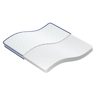 Traagschuimmatras 200x200x17 cm Zacht wit 2