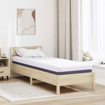 Matras Wit en Grijs 80 x 200 cm Jacquard stof 1