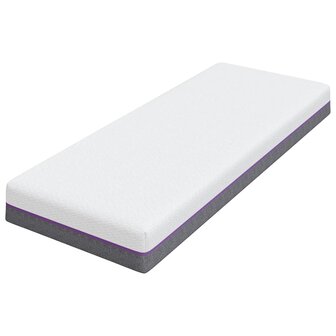 Matras Wit en Grijs 80 x 200 cm Jacquard stof 4