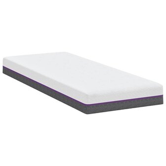 Matras Wit en Grijs 80 x 200 cm Jacquard stof 5