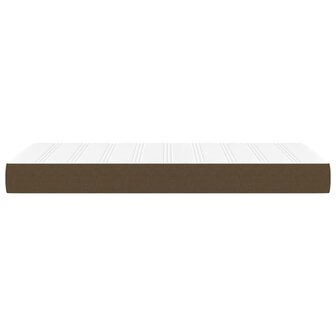 Pocketveringmatras medium 80x200x20 cm stof donkerbruin 4