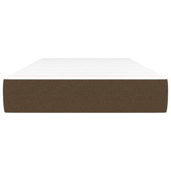 Pocketveringmatras medium 90x190x20 cm stof donkerbruin 3