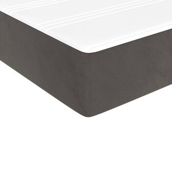 Pocketveringmatras medium 90x190x20 cm fluweel donkergrijs 5
