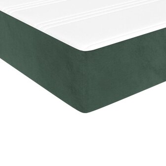 Pocketveringmatras medium 90x190x20 cm fluweel donkergroen 5