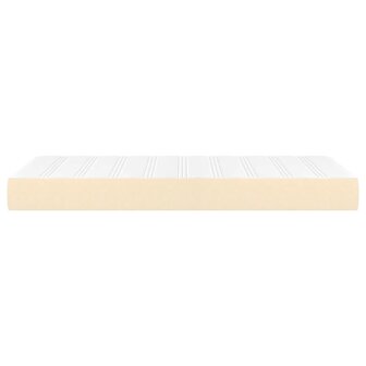 Pocketveringmatras medium 90x200x20 cm stof cr&egrave;mekleurig 4