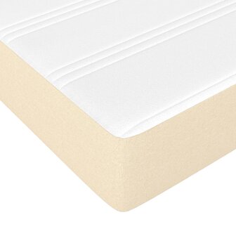 Pocketveringmatras medium 90x200x20 cm stof cr&egrave;mekleurig 5
