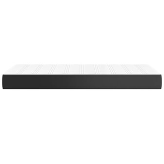 Pocketveringmatras medium 90x200x20 cm kunstleer zwart 4