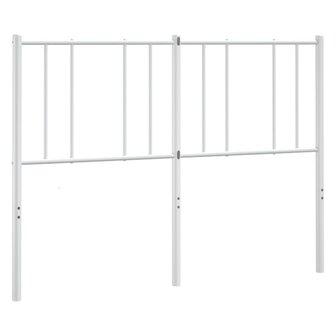 Vervangend hoofdbord metaal wit 120 cm 2