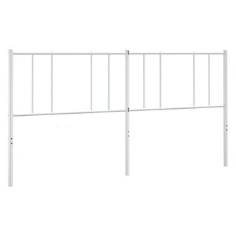 Vervangend hoofdbord 180 cm metaal wit 2