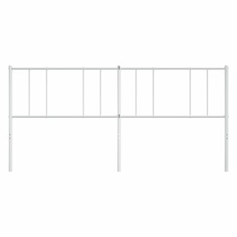 Vervangend hoofdbord 180 cm metaal wit 4