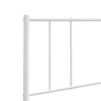 Vervangend hoofdbord 180 cm metaal wit 7