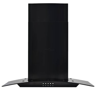 Wandafzuigkap 756 m&sup3;/u 60 cm roestvrij staal zwart 2