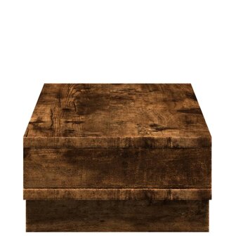 Monitorstandaard 50x27x15 cm bewerkt hout gerookt eikenkleurig 5