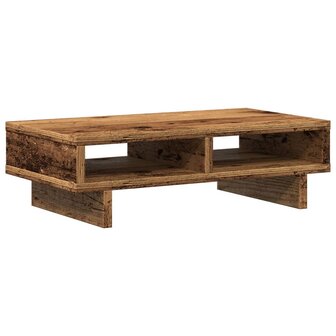 Monitorstandaard 50x27x15 cm bewerkt hout oud houtkleurig 2