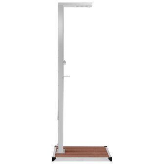 Buitendouche met bak HKC roestvrij staal 5