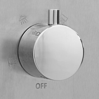 Buitendouche met bak HKC roestvrij staal 8