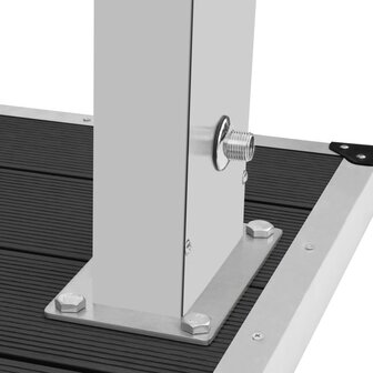 Buitendouche met bak HKC roestvrij staal 9