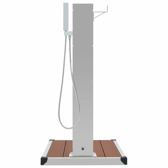 Buitendouche met bak HKC roestvrij staal 5