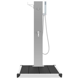 Buitendouche met bak HKC roestvrij staal 3