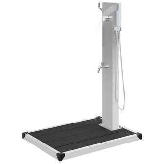 Buitendouche met bak HKC roestvrij staal 4