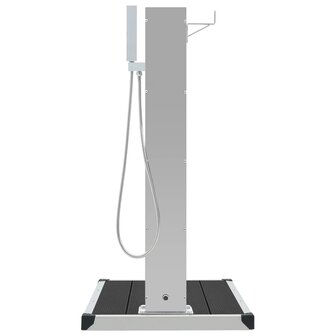 Buitendouche met bak HKC roestvrij staal 5