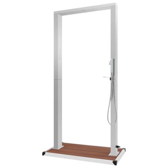 Buitendouche met bak HKC roestvrij staal 4